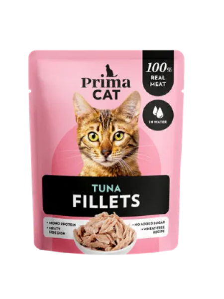 Корм для кошек Prima Cat täissööt kassidele tuunikalaga 50 г