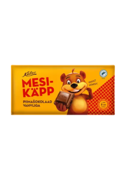 Шоколад молочный с вафельной крошкой Kalev Mesikapp 270г
