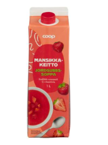 Кисель Coop Mansikka Keitto 1л клубника