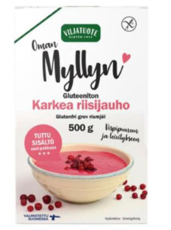 Безглютеновая рисовая мука грубого помола Viljatuote Gluteeniton karkea riisijauho 500г