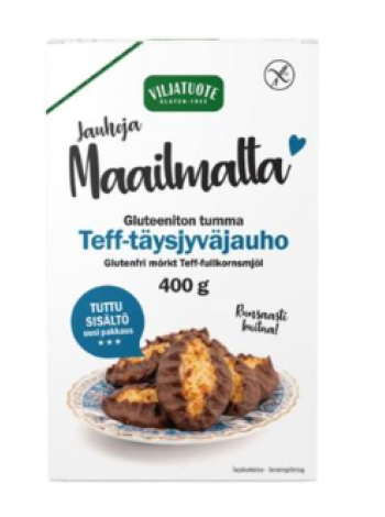 Безглютеновая цельнозерновая мука Virtasalmen Tef-täysjyväjauho 400г