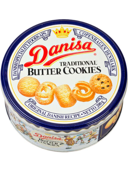 Печенье песочное Danisa Butter Cookies 200 г ж/б  НОВИНКА
