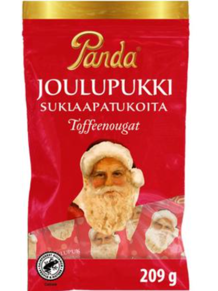 Шоколадные конфеты Panda Joulupukki suklaapatukka 209г