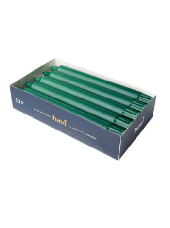 Свечи Havi Crown 20см 10шт 7ч цвет зеленый