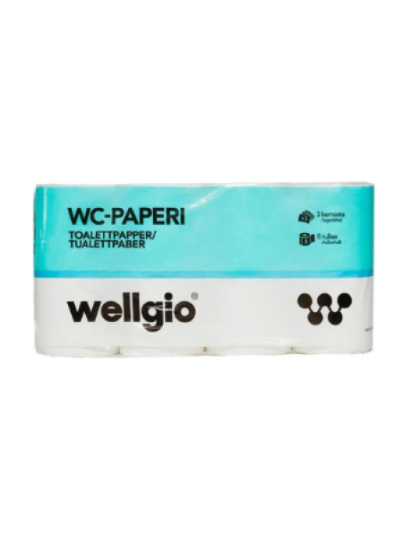 Туалетная бумага Wellgio 8 рулонов