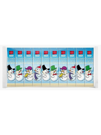 Леденцы с белым шоколадом Favorina Weihnachts-Schoko-Lollys 10х15 г снеговики