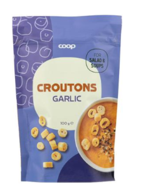 Гренки с чесноком Coop Valkosipulikrutongit 100г