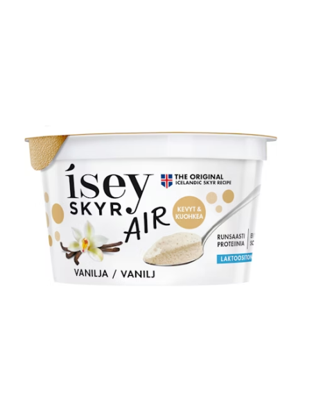 Молочный безлактозный мусс Isey Skyr Air Vanilla 125г ванильный 