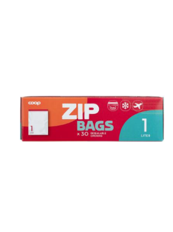 Пакеты для хранения Coop Bags 1л х 30 шт