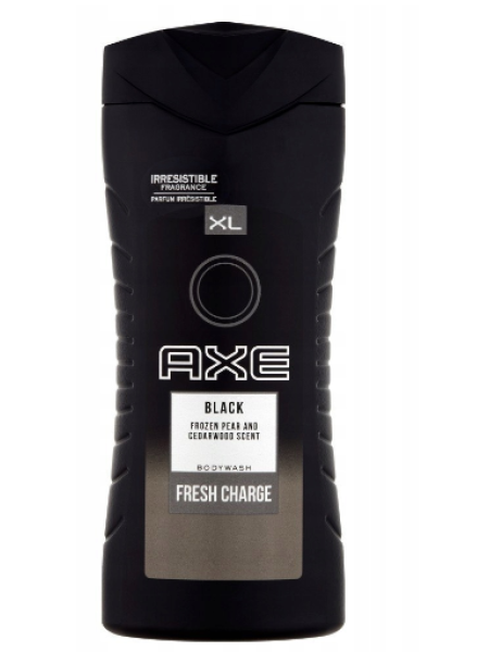 Гель для душа мужской Axe Black 400 мл с ароматом бергамота, замороженной груши и кедра
