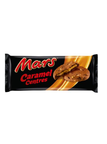 Печенье с шоколадной крошкой и чипсами со вкусом ириски Mars Caramel centres keksi 144г