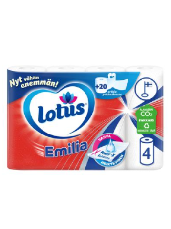 Кухонные полотенца Lotus Emilia 4 рулона