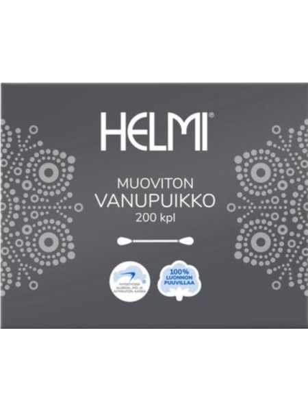 Ватные палочки Helmi muoviton vanupuikko 200 шт