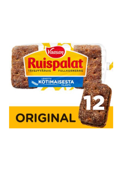 Хлеб ржаной цельнозерновой VAASAN RUISPALAT 660 г 