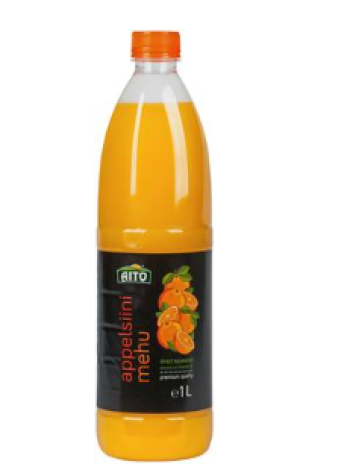 Апельсиновый сок Aito appelsiinimehu tuorepuristettu 1л