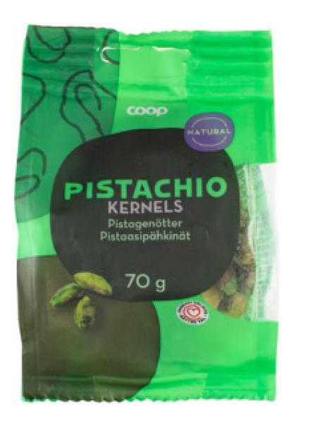 Очищенные фисташки Coop 70 г