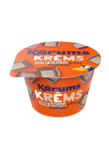 Десерт взбитые сливки с шоколадом KARUMS Koorekreem šokolaadiga 150 г