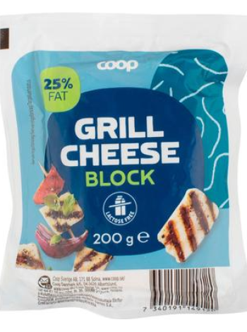 Сыр для гриля Coop Grillijuusto 200г без лактозы