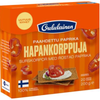Ржаные хлебцы с паприкой Oululainen Paahdettu paprika Hapankorppu 200г