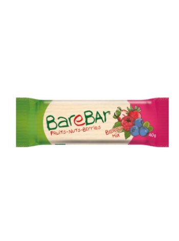Батончик Leader Barebar Leader Barebar marja-taatelipatukka Berry mix 40 г ягоды финики изюм миндаль