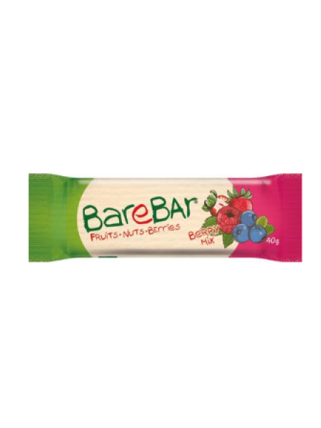 Батончик Leader Barebar Leader Barebar marja-taatelipatukka Berry mix 40 г ягоды финики изюм миндаль