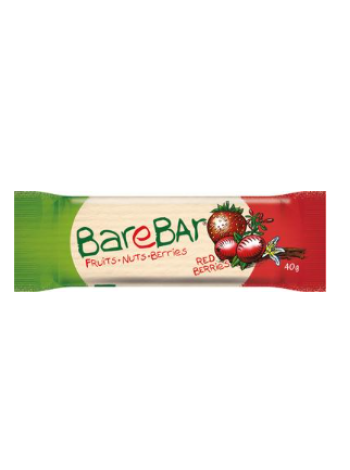 Батончик Leader Barebar marja-taatelipatukka Red berries 40 г финики клубника клюква