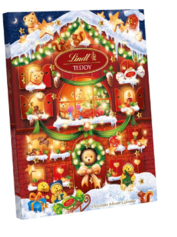 Шоколадный календарь Lindt TEDDY House Suklaakalenteri 170г