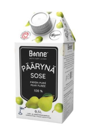 Пюре грушевое Bonne Päärynäsose 0,5 л