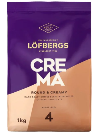 Кофе в зернах LÖFBERGS Crema 1кг