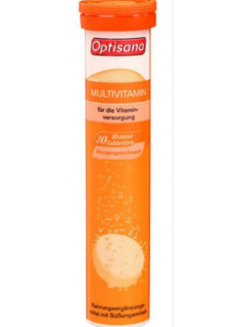 Мультивитамины шипучие Multi-Vitamin Optisana abcde 20 шт