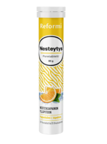 Шипучие таблетки Reformi hydration 20 шт мг+C+B+ниацин апельсин