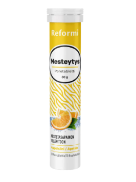 Шипучие таблетки Reformi hydration 20 шт мг+C+B+ниацин апельсин