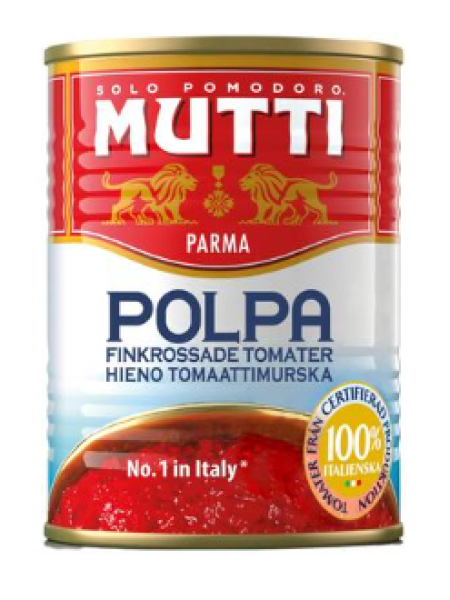Измельченные томаты Mutti Polpa hieno tomaattimurska 400г