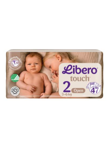 Подгузники LIBERO Touch tape размер 2 47 шт, 3-6 кг