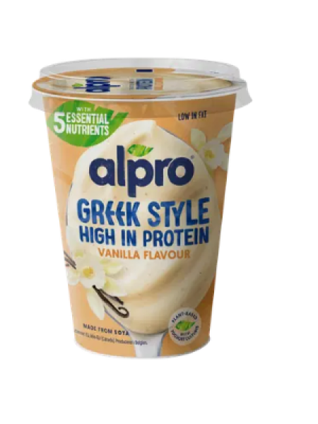 Соевый ванильный йогурт Alpro Greek Style Vanilja 400г