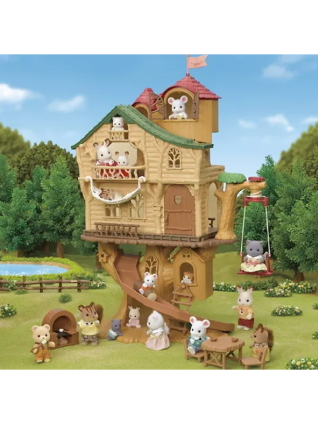 Игровой набор Sylvanian Families Connectable! домик на дереве + летний коттедж