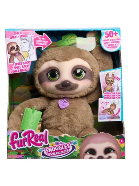 Интерактивный улыбающийся ленивец FurReal Snuggles