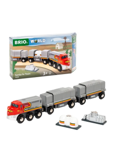 Деревянный игрушечный поезд Brio Santa Fe juna Поезда мира