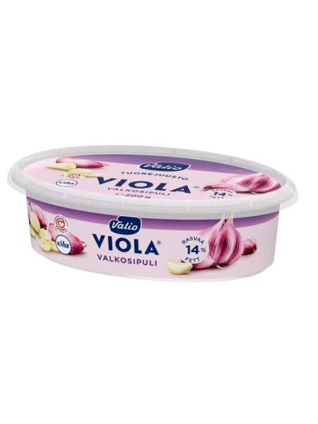 Сыр Валио без лактозы Viola valkosipuli 200г с чесноком 