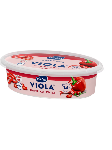 Сыр Виола без лактозы Viola paprika-chili 200г с паприкой и чили