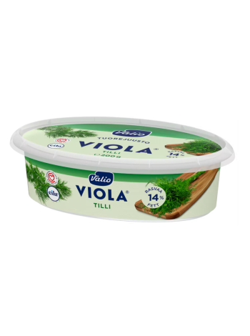 Сливочный сыр с укропом Valio Viola tillituorejuusto 200 г без лактозы 