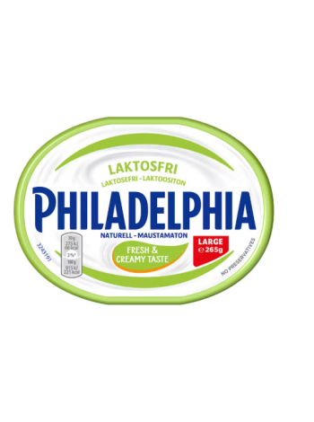 Оригинальный сливочный сыр Philadelphia tuorejuusto 265 г без лактозы