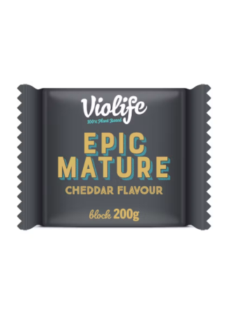 Веганский соевый сыр со вкусом зрелого чеддера Violife Epic Mature Cheddar Flavour Block 200г