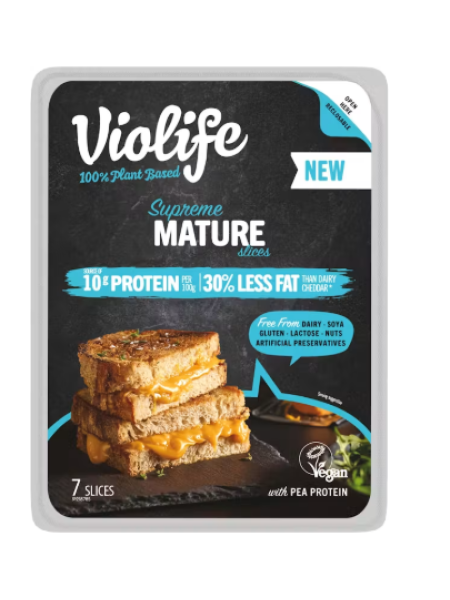 Растительный сыр со вкусом чеддера Violife Supreme Mature viipale 140 г