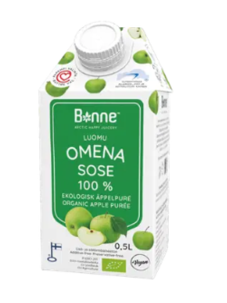 Органическое яблочное пюре Bonne Luomu Omenasose 0,5 л