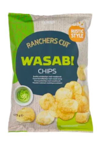 Картофельные чипсы Coop Country Wasabi 175 г с васаби 