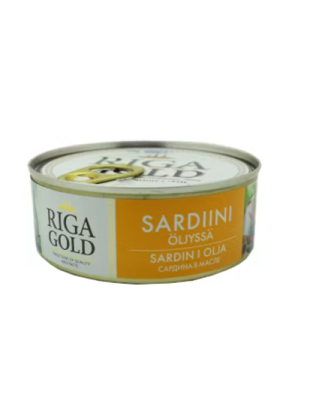 Сардины в масле Riga Gold Sardiinipala öljyssä 240 г /168 г