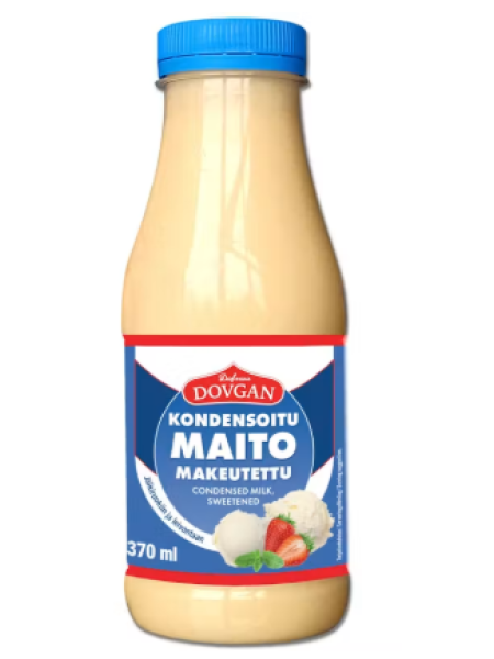 Сгущеное молоко Dovgan Kondensoitu maito 480 г / 370 мл