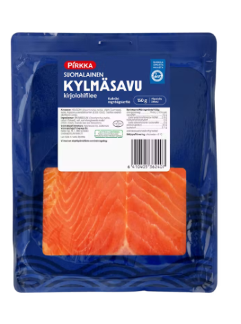 Филе радужной форели холодного копчения Pirkka kylmäsavustettu kirjolohifilee 150 г