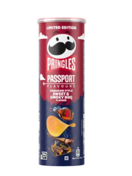 Чипсы PRINGLES Sweet & Smoky BBQ Sauce 165 г с копченым вкусам барбекю 